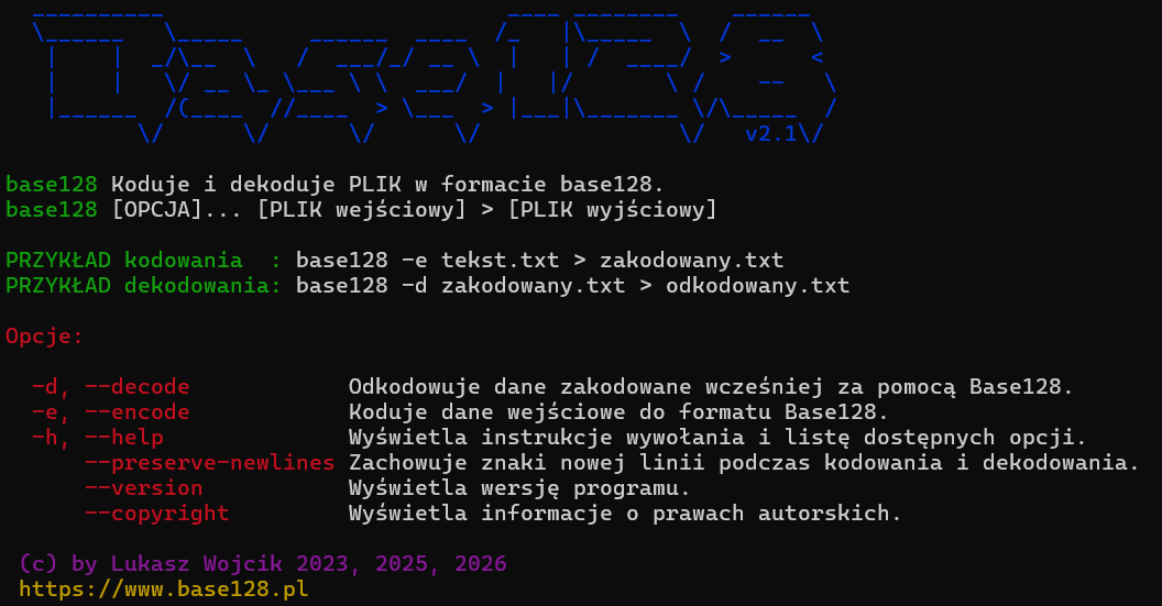 Base128 info